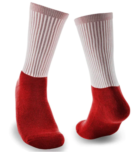 Red bottom socks discount