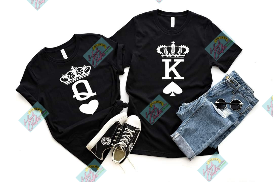 Couple T- Shirts | Queen - White