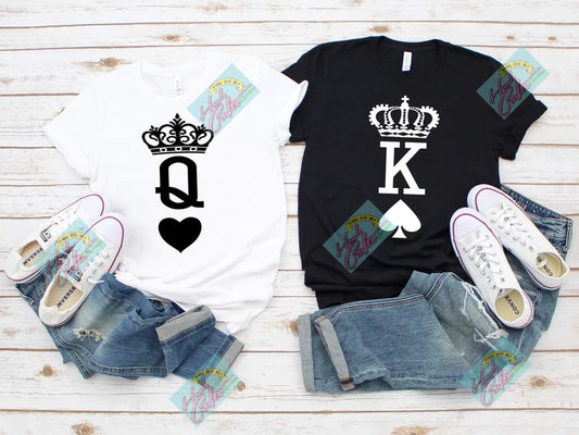 Couple T- Shirts | Queen - Black