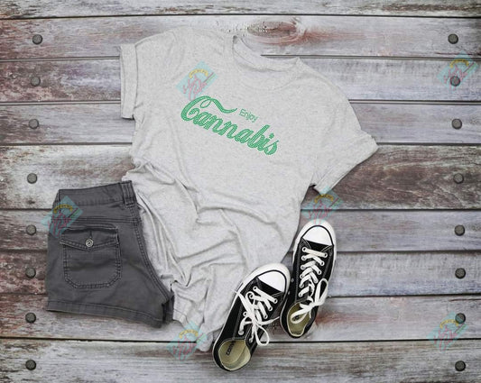 Cannabis | Rhinestone T-shirt